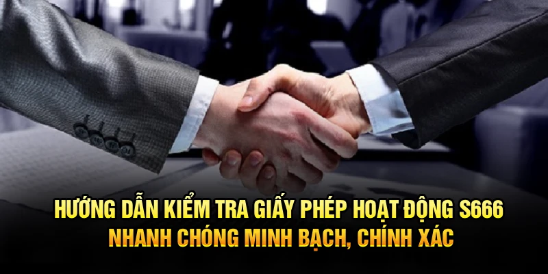 Hướng dẫn kiểm tra giấy phép hoạt động S666 nhanh chóng minh bạch, chính xác