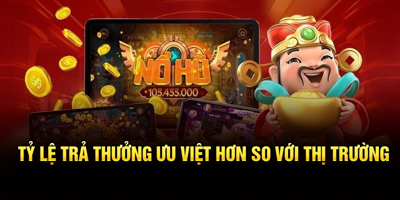 Tỷ lệ trả thưởng ưu việt hơn so với thị trường